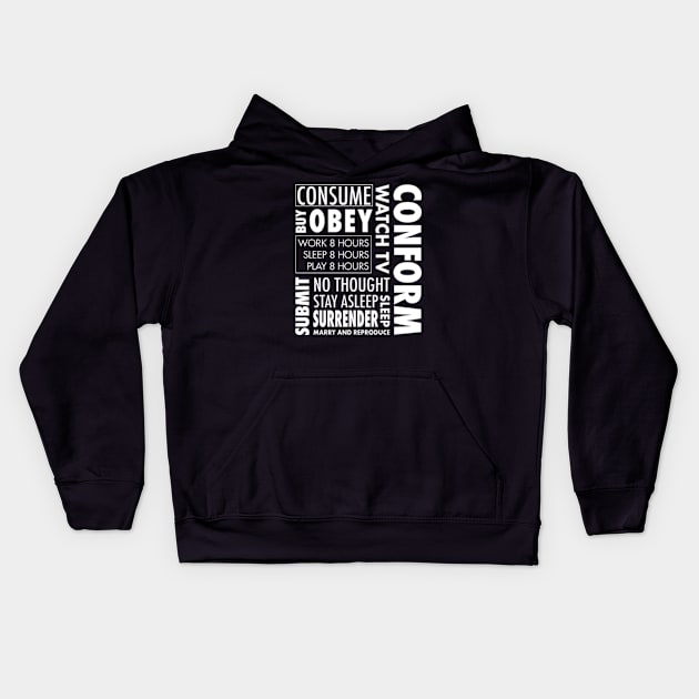 They Live Obey Consume Kids Hoodie by deadright